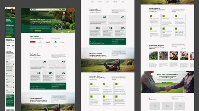 Fragmenty projektu graficznego strony WEKATO