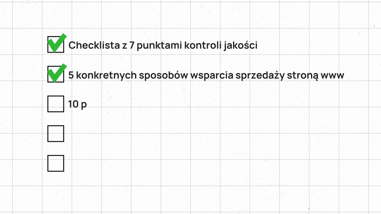 Checklista jako lead magnet — przykład konkretnego, chętnie pobieranego materiału