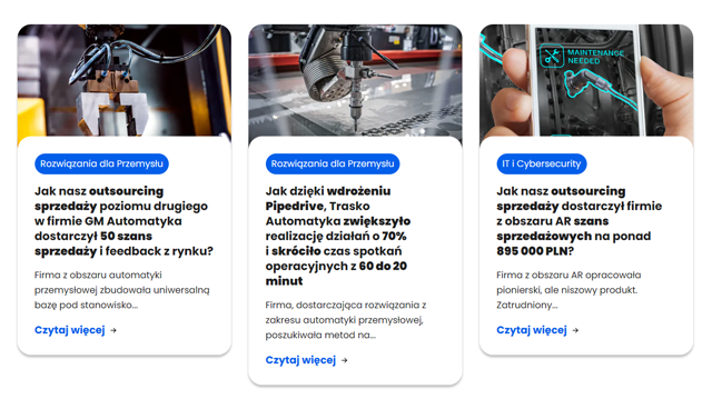 Case study Sales Agency — przykład realizacji