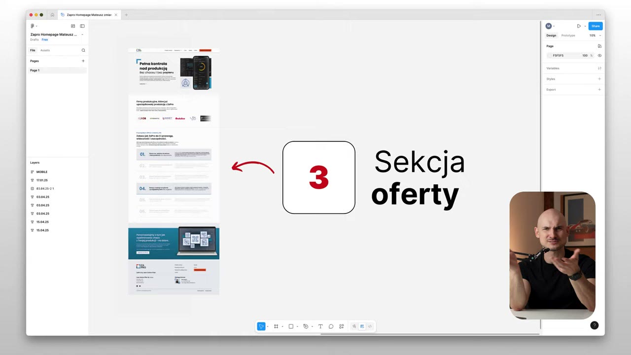 Sekcja oferty na stronie głównej B2B — trzeci blok formuły