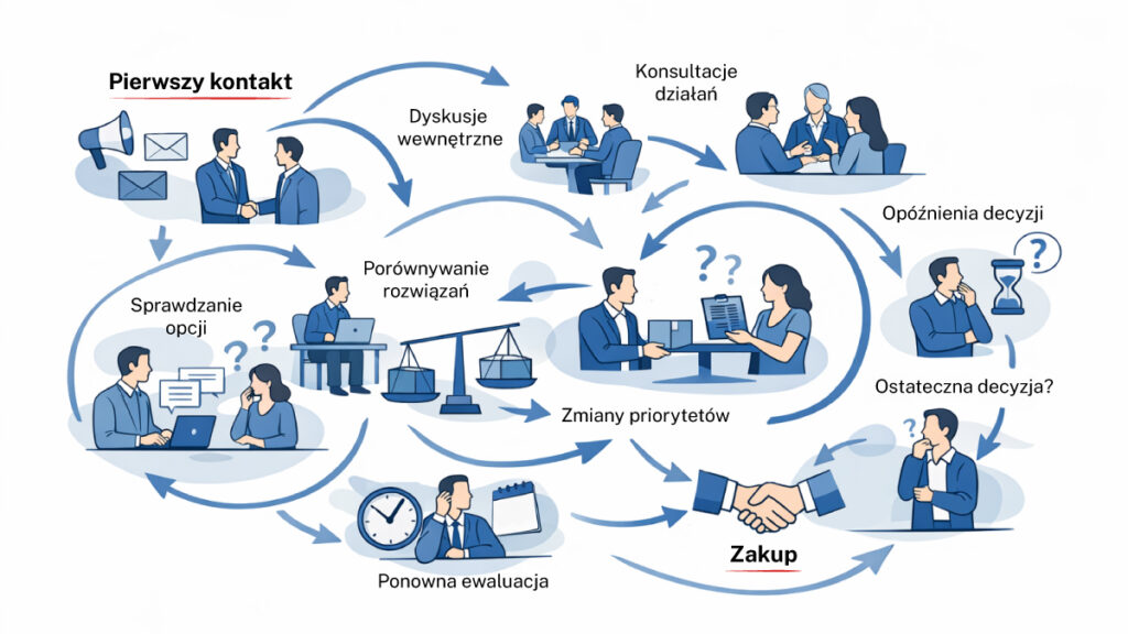 Nieliniowy proces zakupu B2B