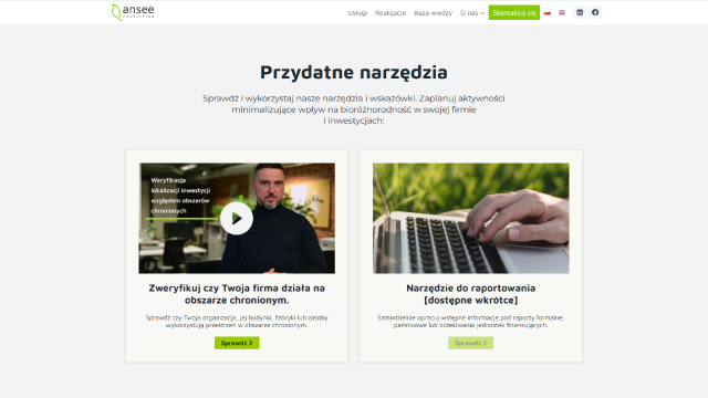 Narzędzia Ansee Consulting dla decydentów ESG
